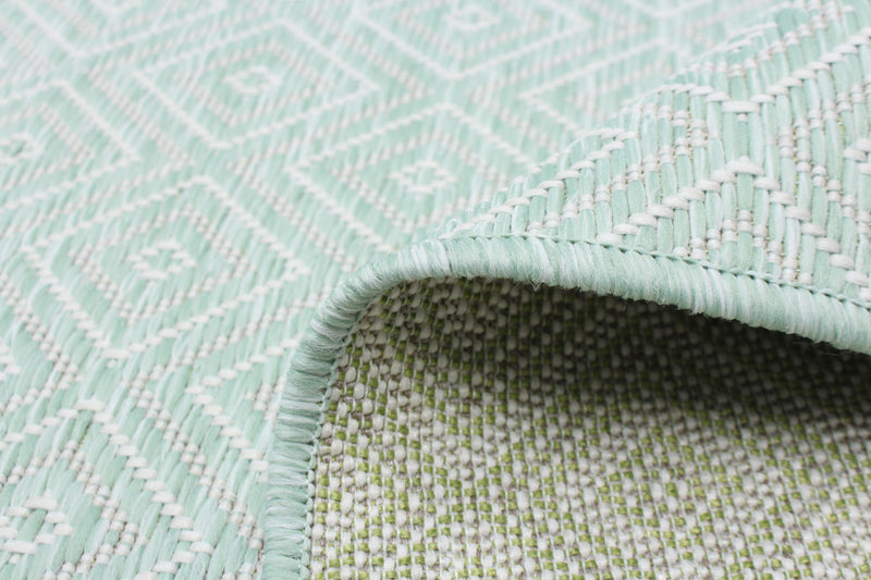 Neisha Diamond Mint Rug 6'7\" X 9'6\" Area Rug