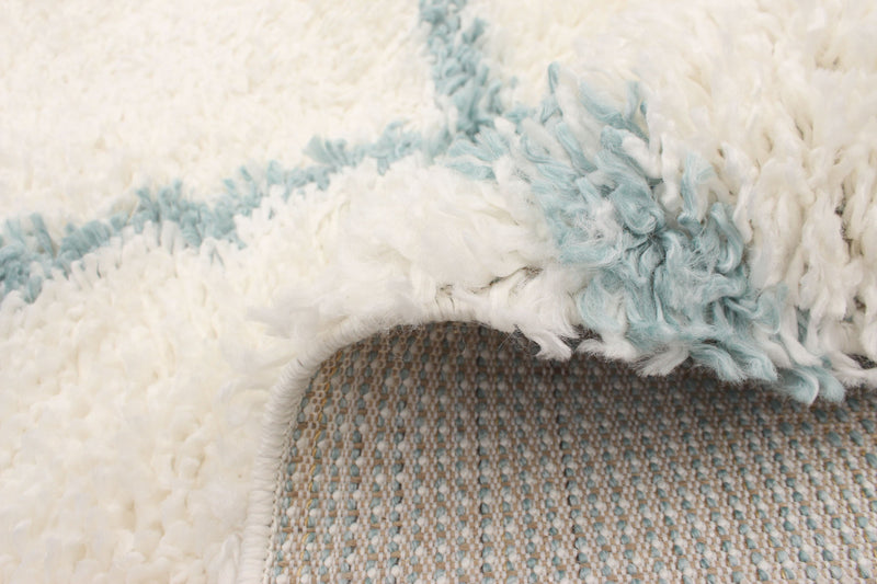 Helma Trellis Cream Shag 3'11\" X 5'11\" Area Rug