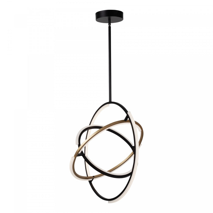 Trilogy Black & Brass Integrated LED Pendant II