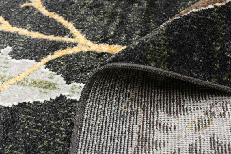 Pine Black Machine Washable Area Rug - 3'0\" x 5'0\"
