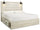 ["Abby Platform Side Storage Bed with LED Lights & USB Ports, White - King Size"]