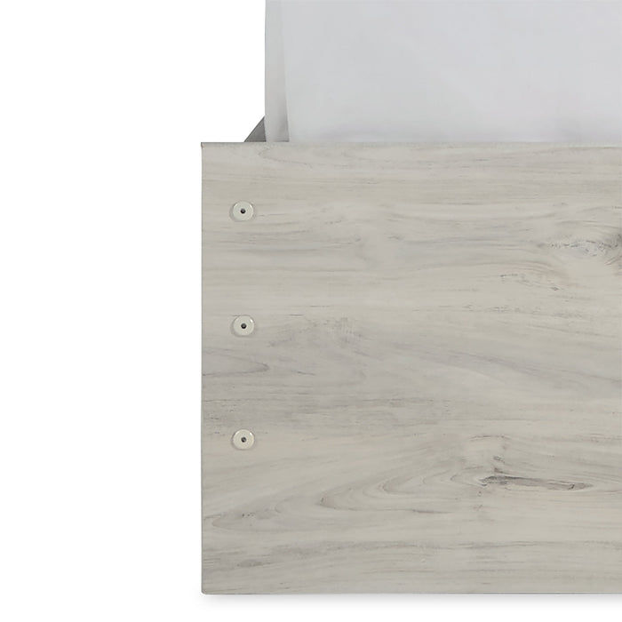 Abby 6pc Bedroom Set with Panel Bed, Dresser, Mirror & Nightstand, LED, USB, White - King Size