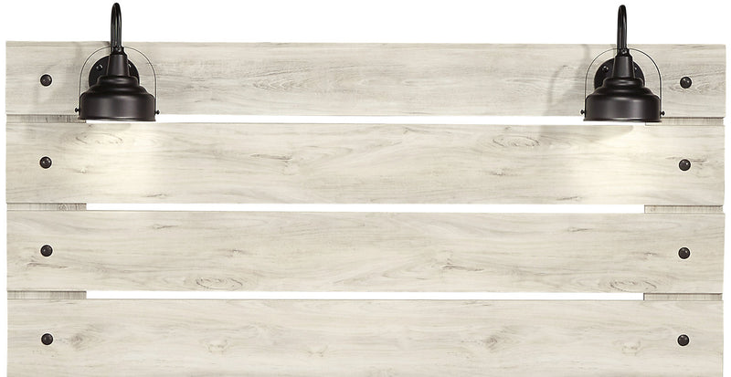 Abby 5pc Bedroom Set with Panel Bed, Dresser & Mirror, LED, USB, White - Queen Size