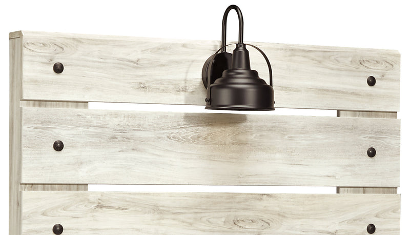 Abby 6pc Bedroom Set with Panel Bed, Dresser, Mirror, Nightstand for Kids, LED, USB, White - Twin Size