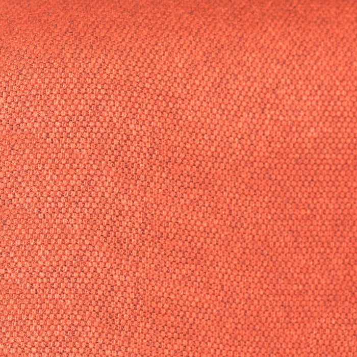 Aimy 28\" Linen Look Fabric Accent Chair with Cylindrical Wood Legs - Orange