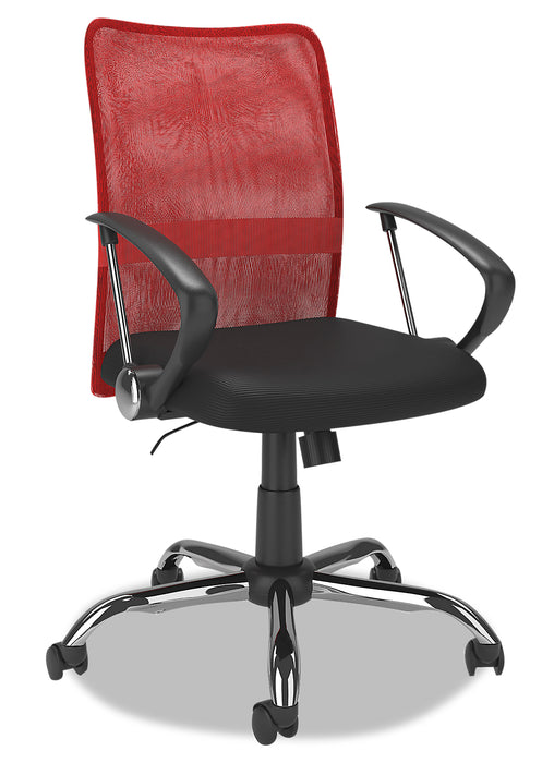 Andre 24\" Adjustable Mesh Office Chair - Red