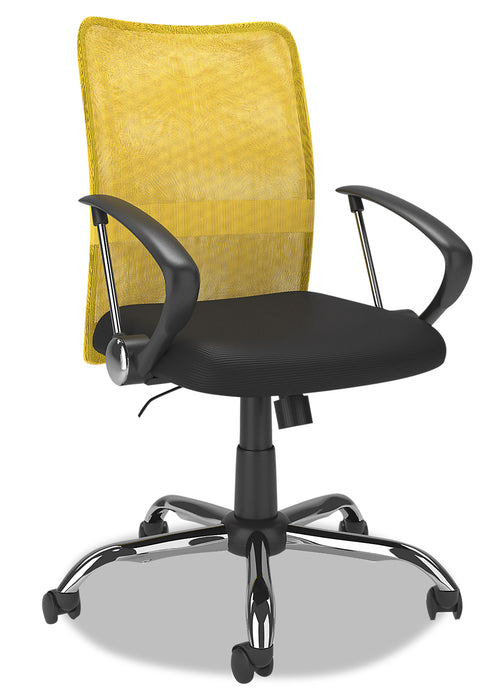 Andre 24\" Adjustable Mesh Office Chair - Yellow