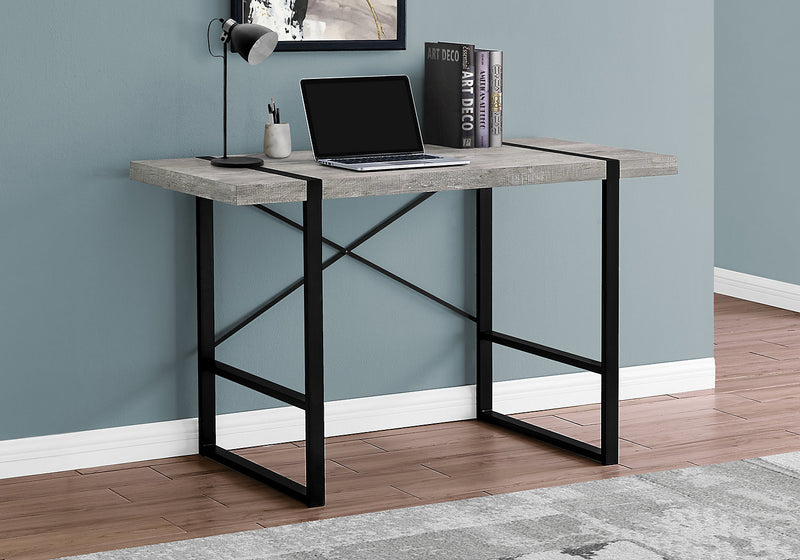 Avery 49\" Reclaimed Wood Look Office Desk - Grey