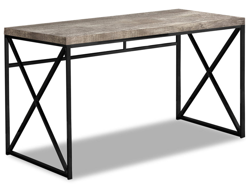Brady 47.25\" Reclaimed Wood Look Office Desk - Taupe