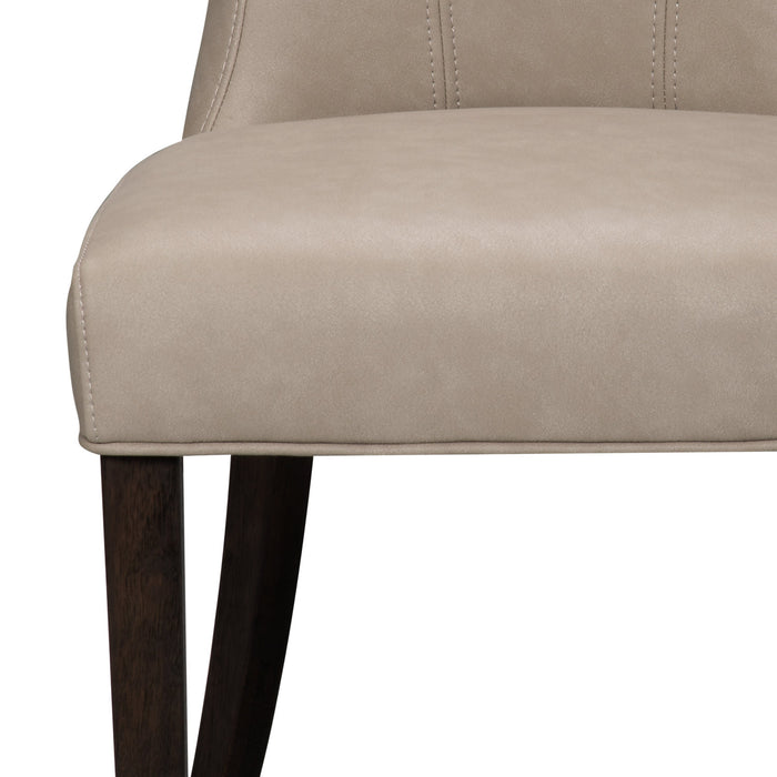 Bree Dining Chair with Vegan Leather Fabric - Taupe