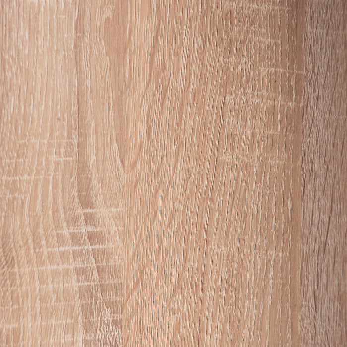 Bremen 32.75\" Bookcase With 4 Staggered Shelves - White and Light Brown 