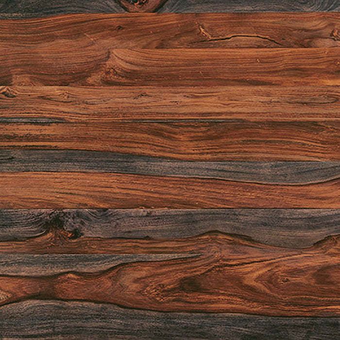 Bowery Dining Table, Sheesham Wood, Metal, Trapizoid Base, 80\"W - Brown