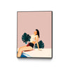 \"Sunday\" Canvas Framed Black 24x32 Wall Art