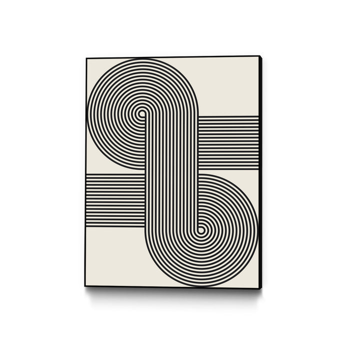\"Simplicity Xv\" Canvas Framed Black 18x24 Wall Art