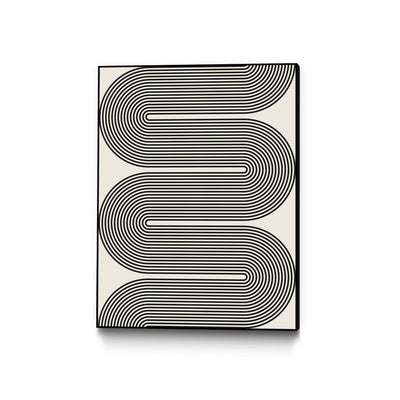"Simplicity Xvi" Canvas Framed Black 24x32 Wall Art