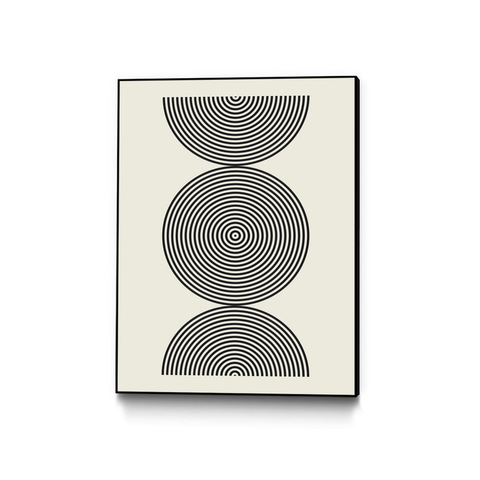 \"Simplicity Ii\" Canvas Framed Black 18x24 Wall Art