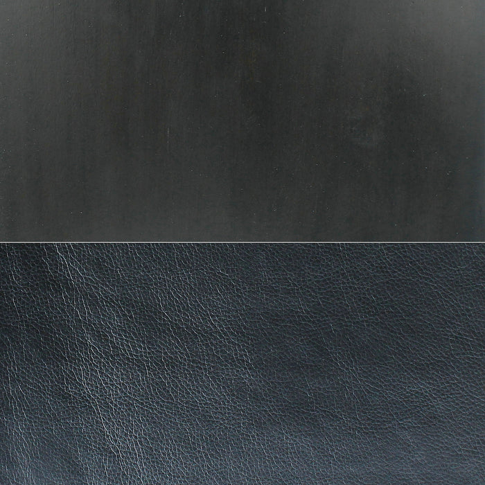 Cami 7pc Dining Set with Table & 6 Black Chairs, Genuine Marble Top, 70\"W 