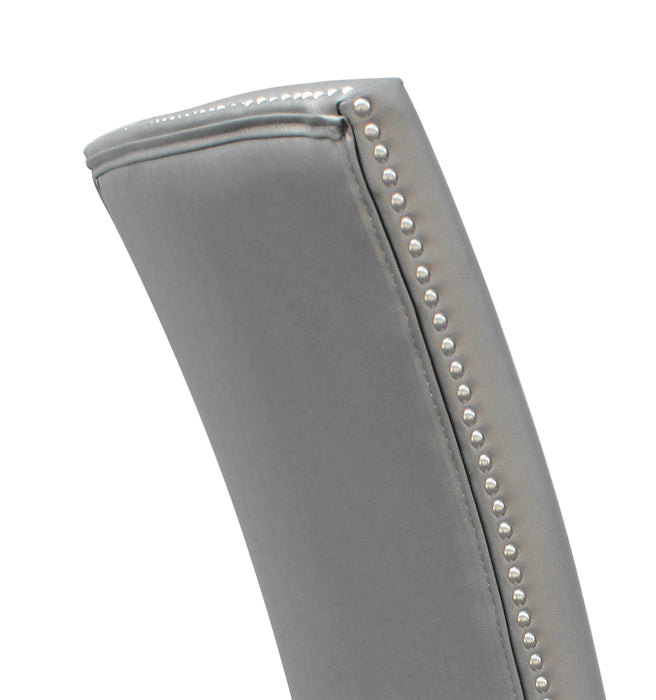 Cami Dining Chair with Vegan-Leather Fabric - Grey