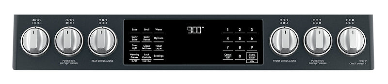 Cafe 5.7 Cu. Ft. Smart Dual Fuel Range with True European Convection and Self Clean Racks - Matte Black - CC2S900P3MD1