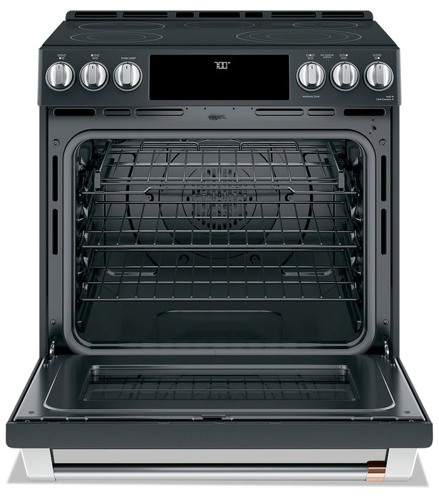 Cafe 5.7 Cu. Ft. Smart Electric Range with True European Convection - Matte Black - CCES700P3MD1