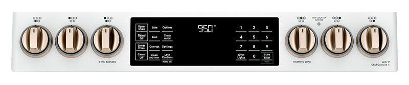 Cafe 7 Cu. Ft. Smart Induction Range with True European Convection and Self Clean Racks - Matte White - CCHS950P4MW2
