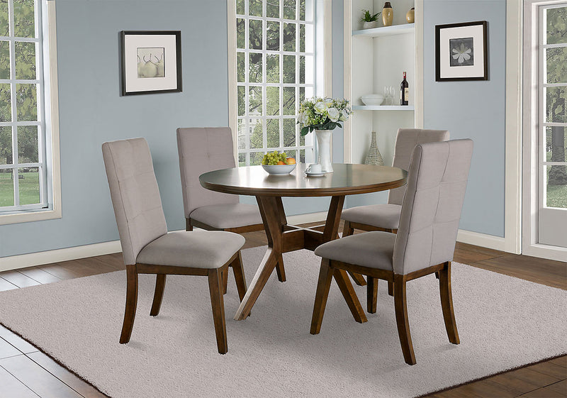 Chelsea Dining Table, 48\"W Round - Walnut Brown