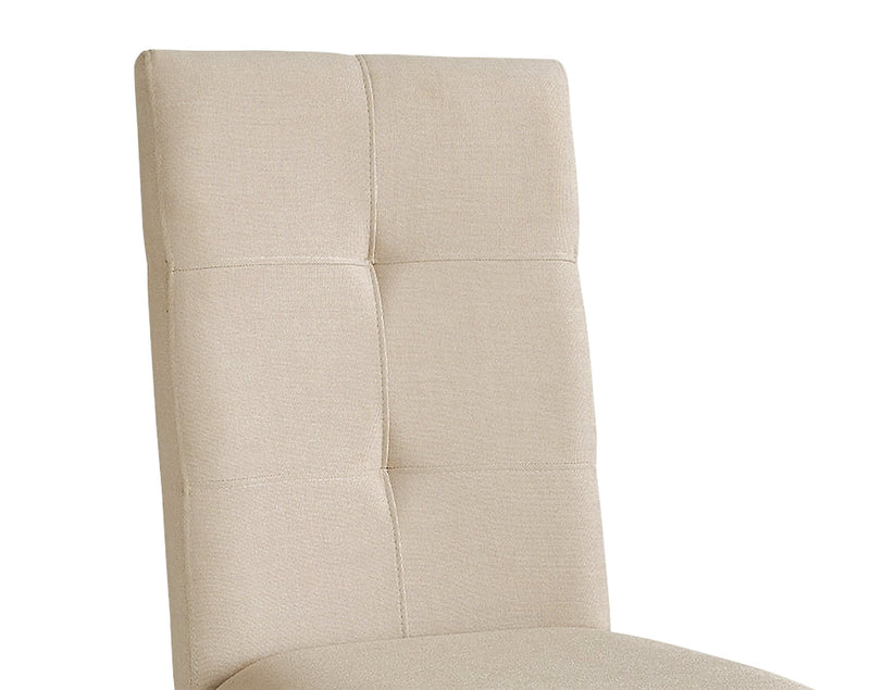 Chelsea Dining Chair with Linen-Look Fabric - Taupe