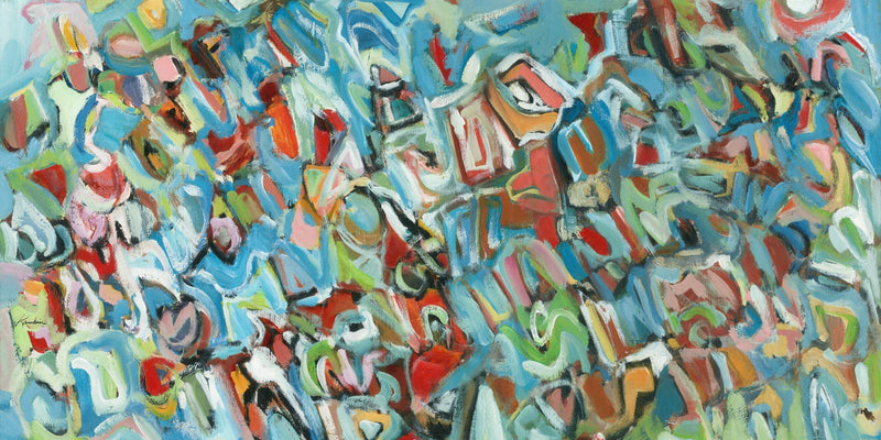 \"Lignes 2\" Giant Art 72x36 Wall Art