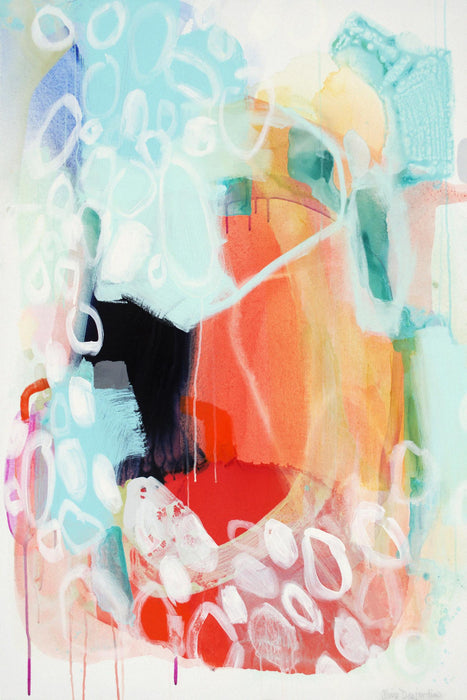 \"Cherry Creamsicle Love\" Giant Art 72x48 Wall Art