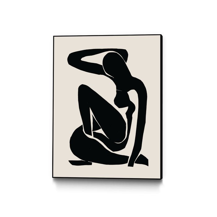 \"Untitled\" Canvas Framed Black 18x24 Wall Art