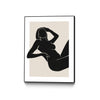 \"Untitled\" Canvas Framed Black 18x24 Wall Art