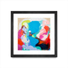 \"Traveling Back In Time\" Matted and Framed Black 30x30 Wall Art