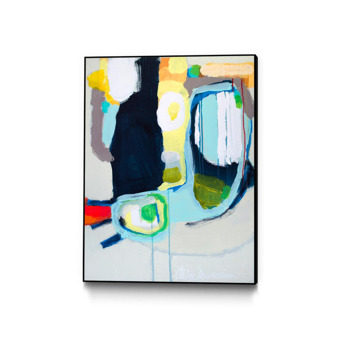 \"Old Tricks\" Canvas Framed Black 24x32 Wall Art