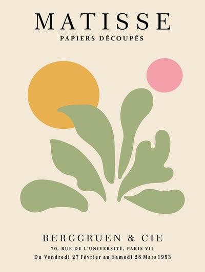 "Papiers Découpés Ii" Giant Art 72x54 Wall Art