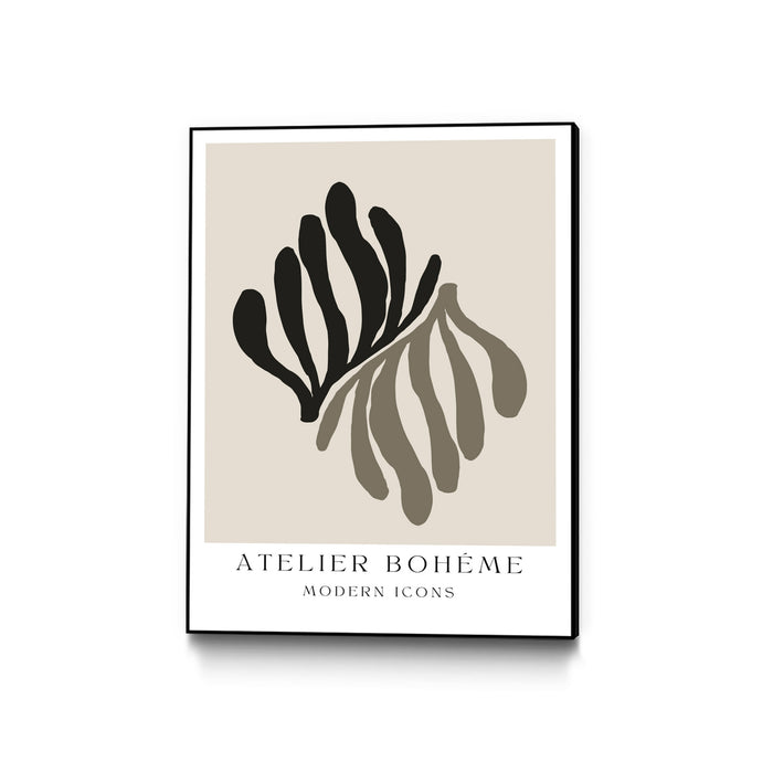 \"Atelier Bohème No.1\" Canvas Framed Black 18x24 Wall Art