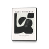 \"Art Moderne \" Canvas Framed Black 30x40 Wall Art