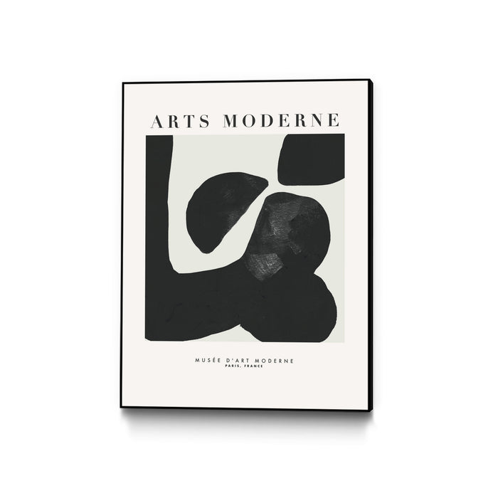 \"Art Moderne \" Canvas Framed Black 30x40 Wall Art