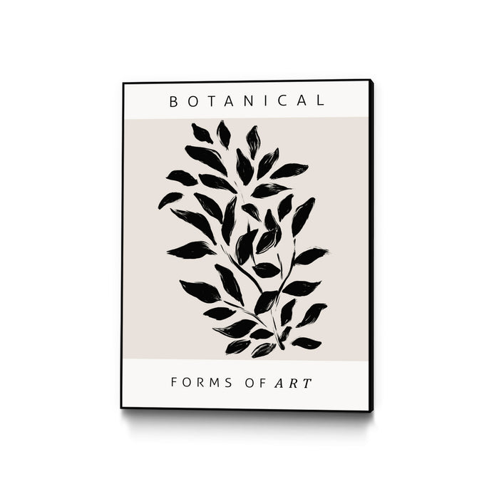 \"Forms Of Art\" Canvas Framed Black 30x40 Wall Art