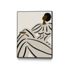 \"Form V\" Canvas Framed Black 30x40 Wall Art