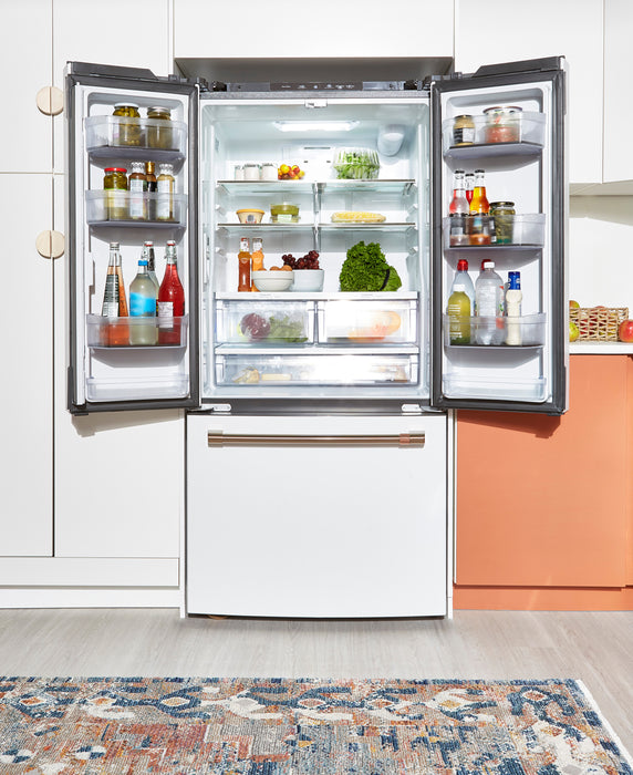 Cafe 36\" 27.8 Cu. Ft. French-Door Refrigerator - Matte White - CVE28DP4NW2