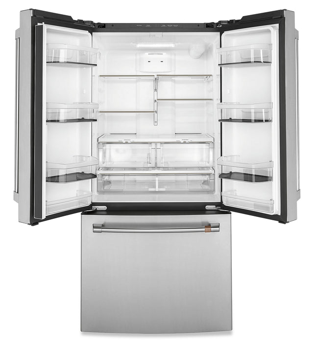 Cafe 33\" 18.6 Cu. Ft. French-Door Refrigerator - Stainless - CWE19SP2NS1