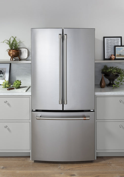 Cafe 33\" 18.6 Cu. Ft. French-Door Refrigerator - Stainless - CWE19SP2NS1