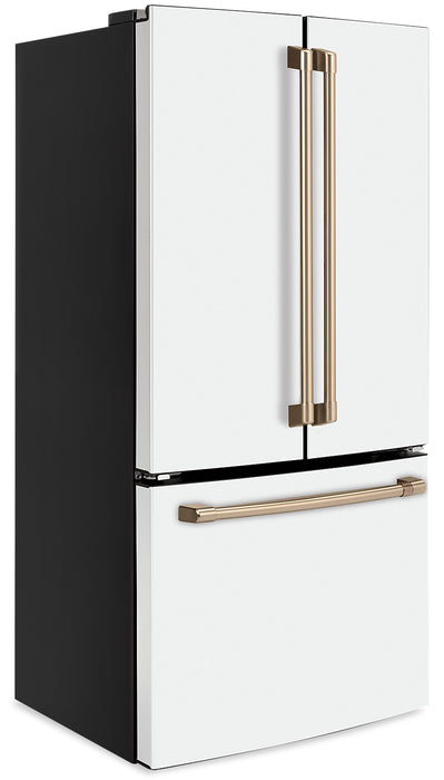 Cafe 33\" 18.6 Cu. Ft. French-Door Refrigerator - Matte White - CWE19SP4NW2