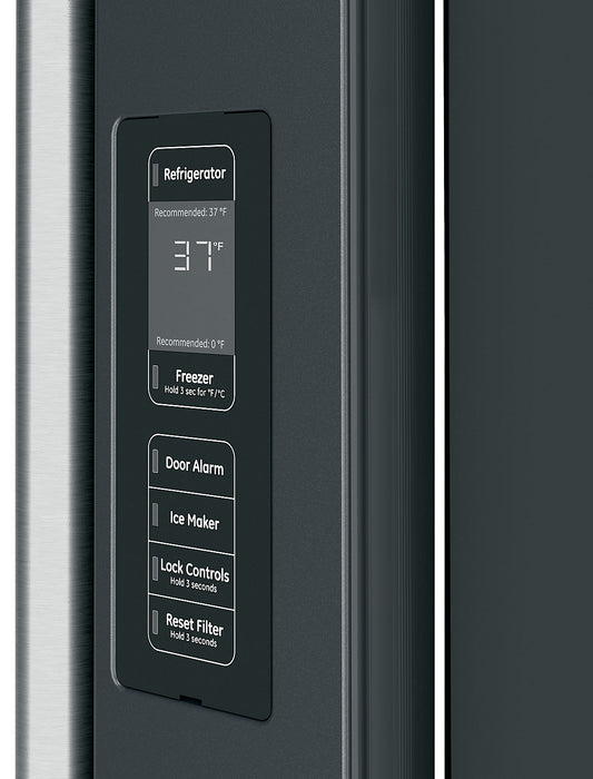 Cafe 36\" 23.1 Cu. Ft. French-Door Refrigerator - Matte Black - CWE23SP3MD1