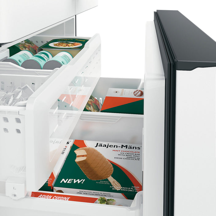 Cafe 36\" 23.1 Cu. Ft. French-Door Refrigerator - Matte White - CWE23SP4MW2