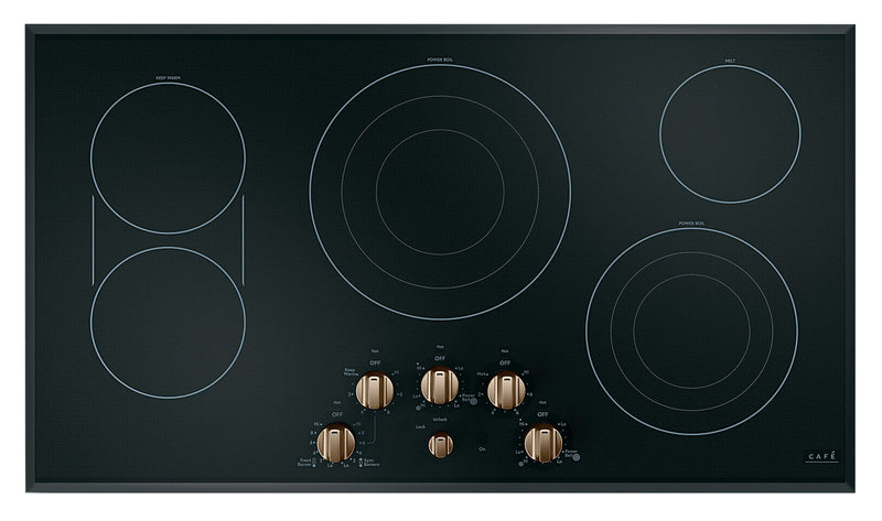 Café 5-Piece Electric Cooktop Brushed Bronze Knobs - CXCE1HKPMBZ