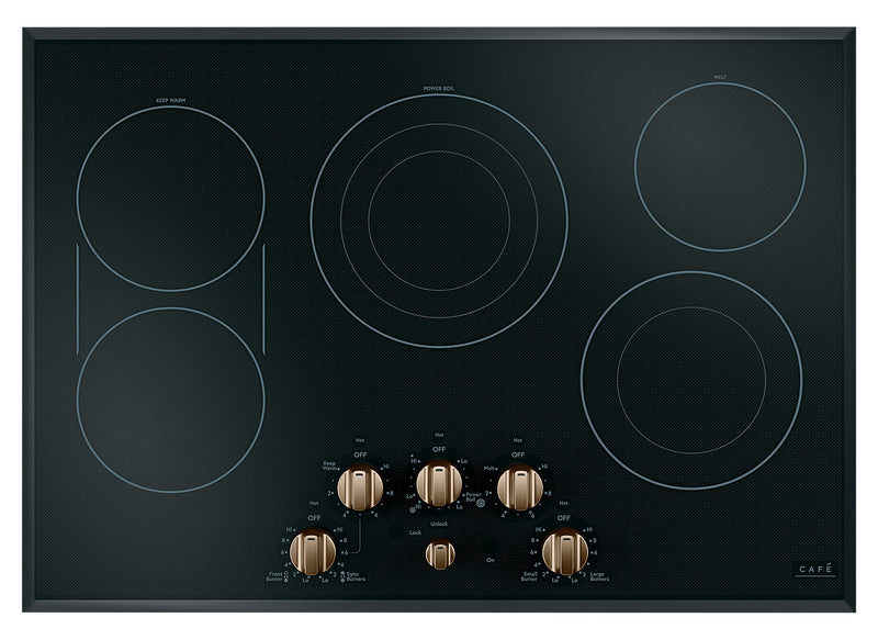 Café 5-Piece Electric Cooktop Brushed Bronze Knobs - CXCE1HKPMBZ