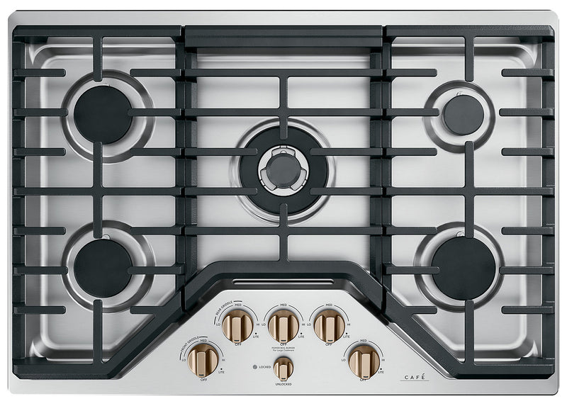 Café 5-Piece Gas Cooktop Brushed Bronze Knobs - CXCG1K0PMBZ