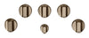 Café 5-Piece Gas Cooktop Brushed Bronze Knobs - CXCG1K0PMBZ