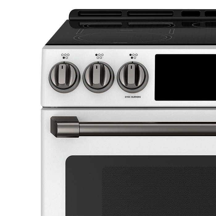 Café Induction Range Brushed Black Knobs and Handles Set - CXFCHHKPMBT